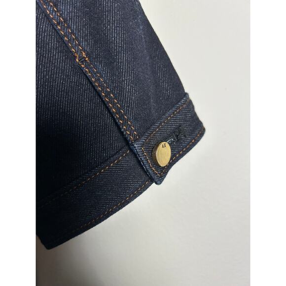 Armani Exchange Jean gold Zip Jean Dress  Size 10 - Picture 6 of 14